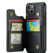 Shockproof Back Case Cover with Wallet  for iPhone 15 Plus/iPhone 15