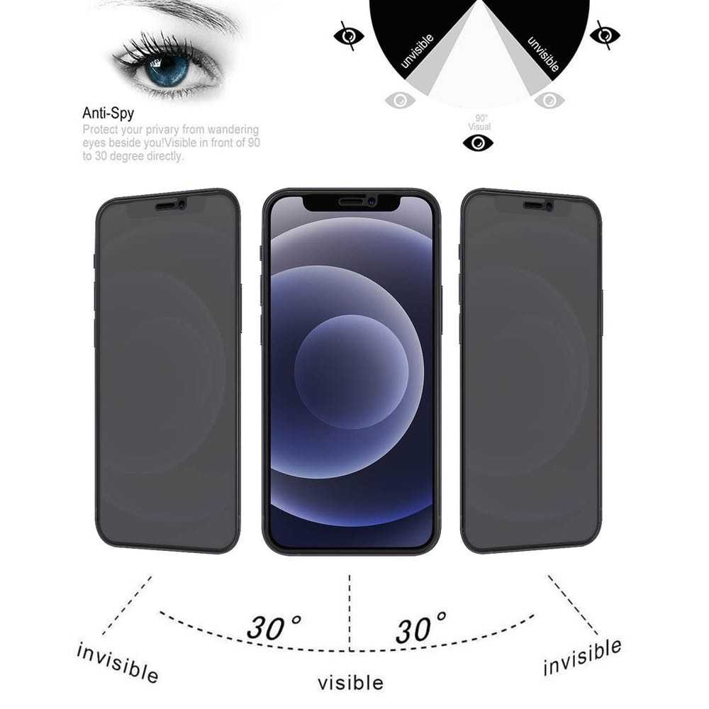 Anti-peeping Plasma Oil Coated Tempered Glass iphone 7 plus / iphone 8 plus Screen Protector