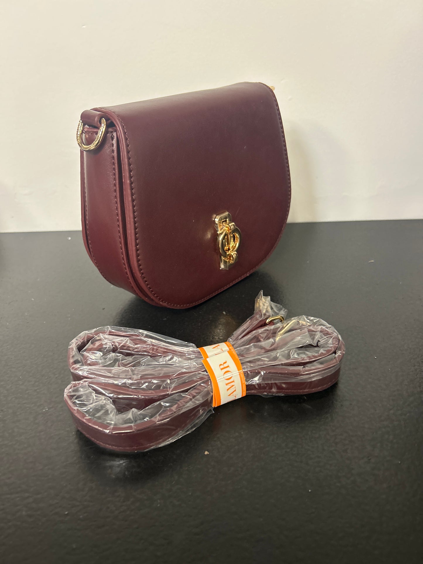 Maroon handbag Grece handbag