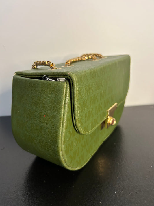 Olive Green Solid Handheld Bag