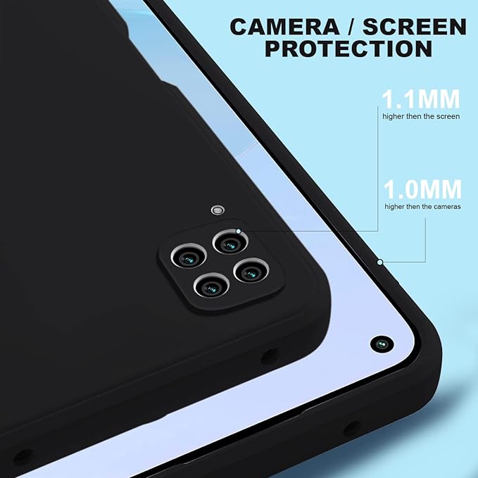 Samsung Galaxy M12 / F12 / A12 Back Cover Case | Soft Silicon Rubberised Cover