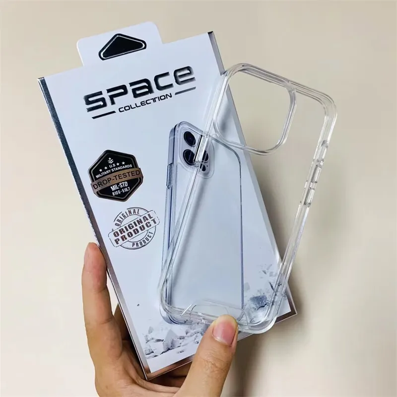 iPhone 14 Pro Max Crystal Clear Transparent Protective Space Case