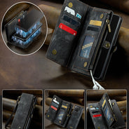 Samsung Galaxy S20 Ultra CaseMe  Magnetic Detachable Leather Wallet Case with Wrist Strap