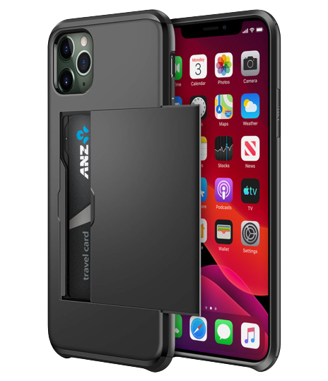 iPhone 14 pro Max Case Shockproof Armor with 2 Card Slots