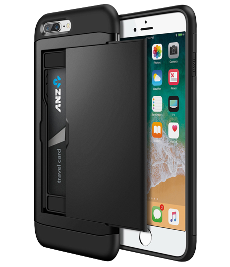 Iphone 7 / Iphone 8 Case Shockproof Armor with 2 Card Slots